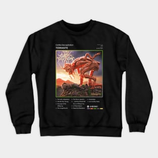 Cattle Decapitation - Terrasite Tracklist Album Crewneck Sweatshirt